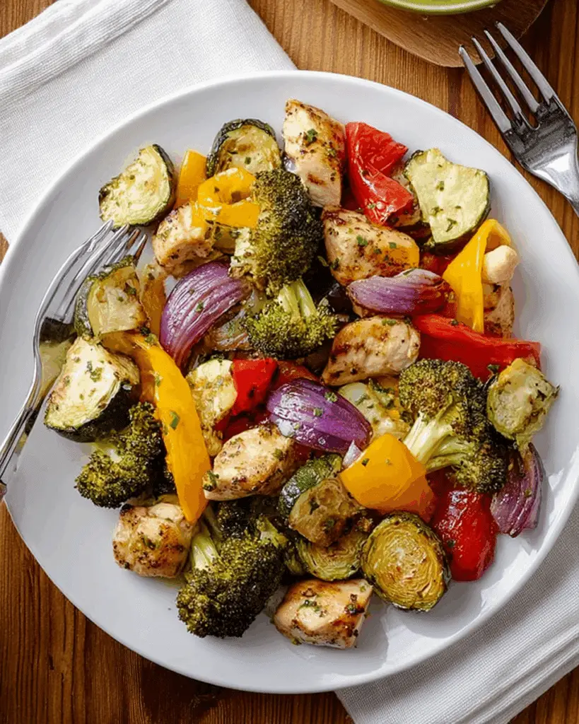 20-Minute Easy Roasted Chicken and Vegetables