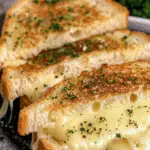 Garlic Bread Grilled Cheese