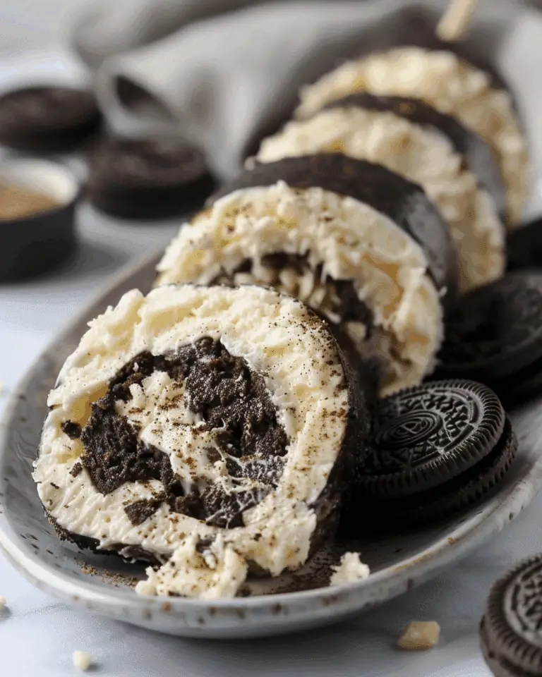 Oreo Cream Cheese Cheesecake Sushi Roll