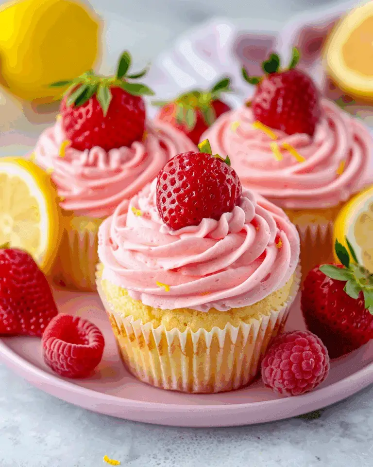 Strawberry Lemonade Cupcakes
