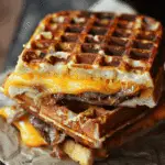 Bourbon-Maple Brisket Grilled Cheese Wafflewich