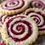 Raspberry Swirl Shortbread Cookies
