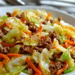 Ground Beef Taco Cabbage Skillet