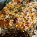 Cowboy Meatloaf and Potato Casserole