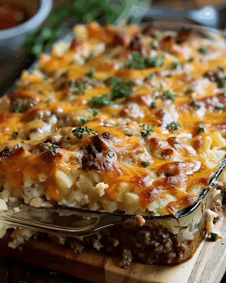 Cowboy Meatloaf and Potato Casserole