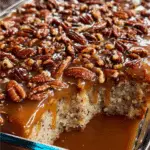 Pecan Praline Poke Cake