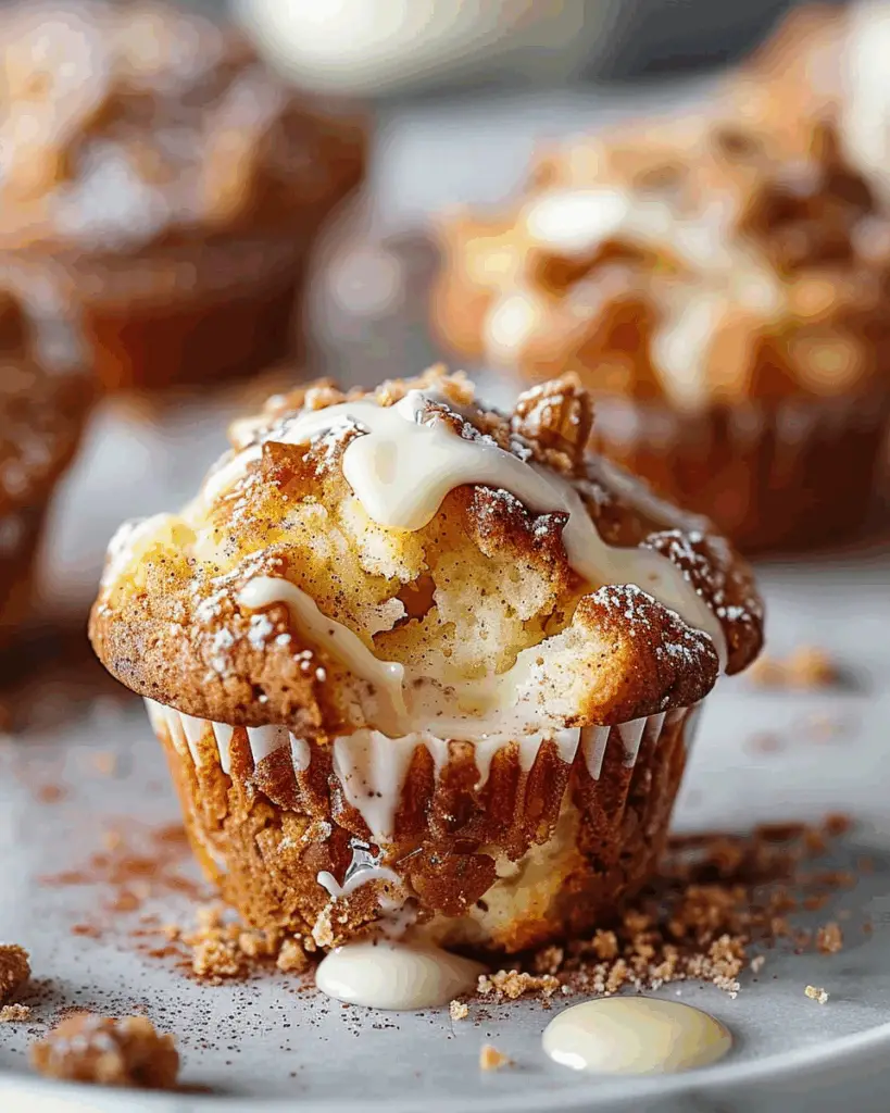 Gooey Cinnamon Cream Cheese Muffins