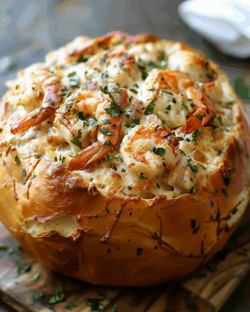 Stuffed Seafood Bread Bowl