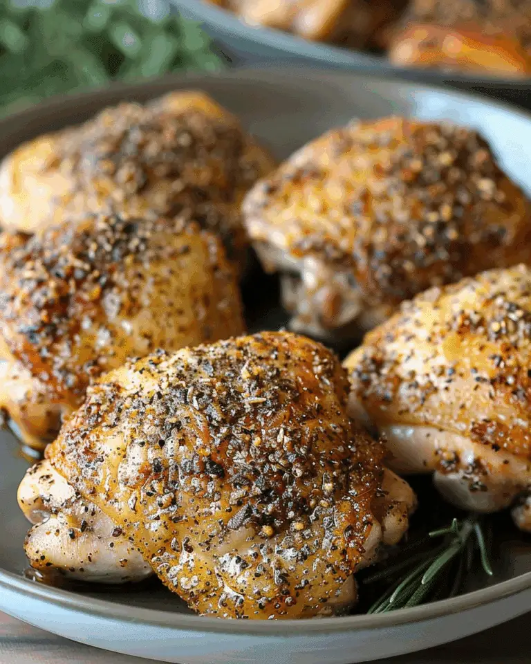 Oven Baked Chicken Thighs