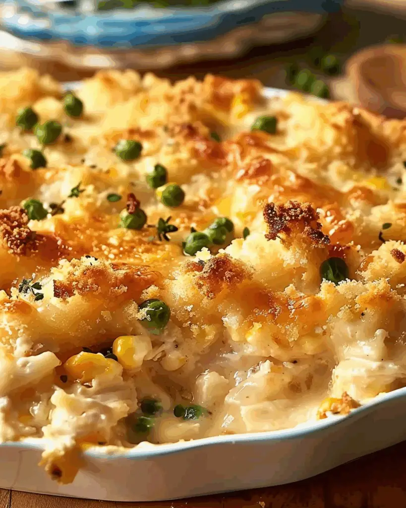 Easy Chicken Cobbler Dinner Casserole
