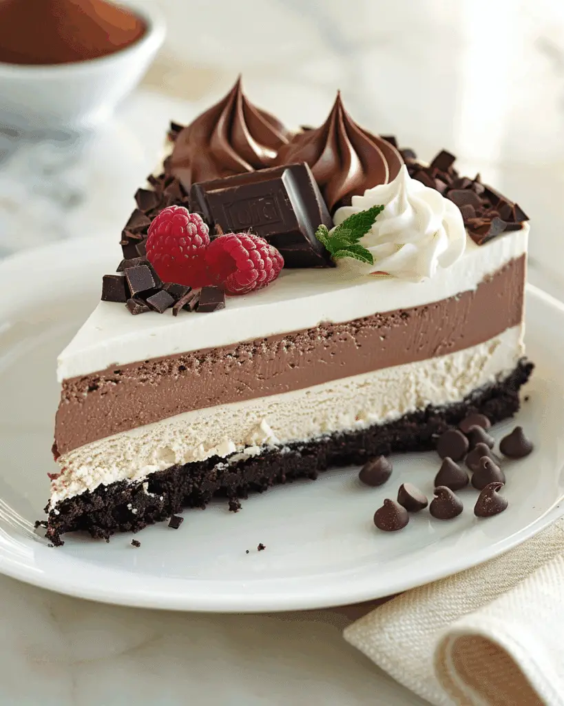 Triple Chocolate Mousse Torte