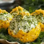 Herbed Cheese Balls with Cheddar and Dill