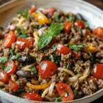 Mediterranean Ground Beef Stir Fry