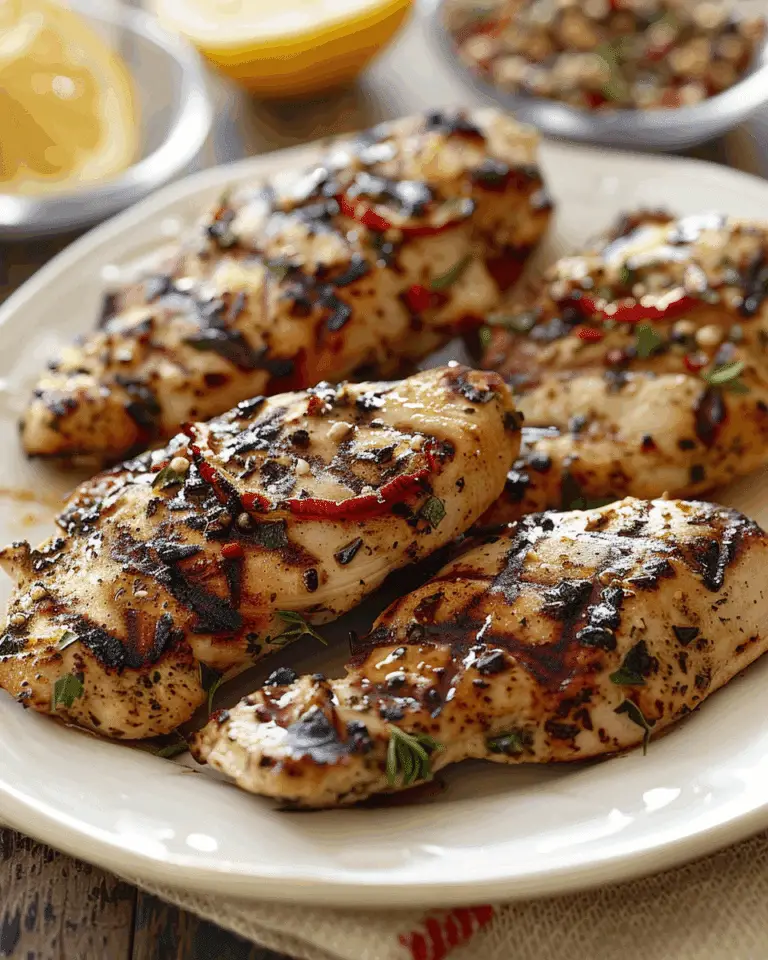 Greek-Style Grilled Chicken Tenders