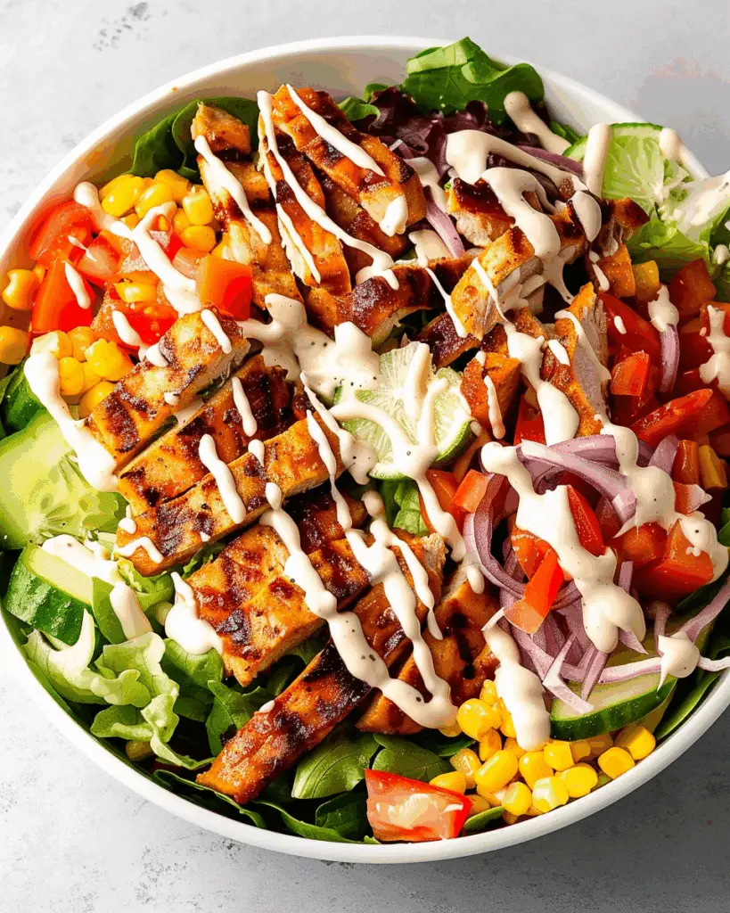 Spicy Southwest Salad (with Spicy Ranch Dressing)