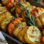 Garlic Herb Roasted Potatoes, Carrots, and Zucchini
