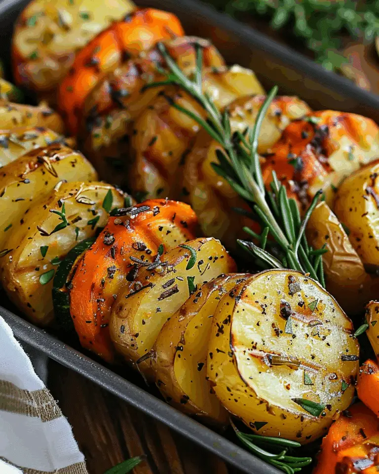 Garlic Herb Roasted Potatoes, Carrots, and Zucchini
