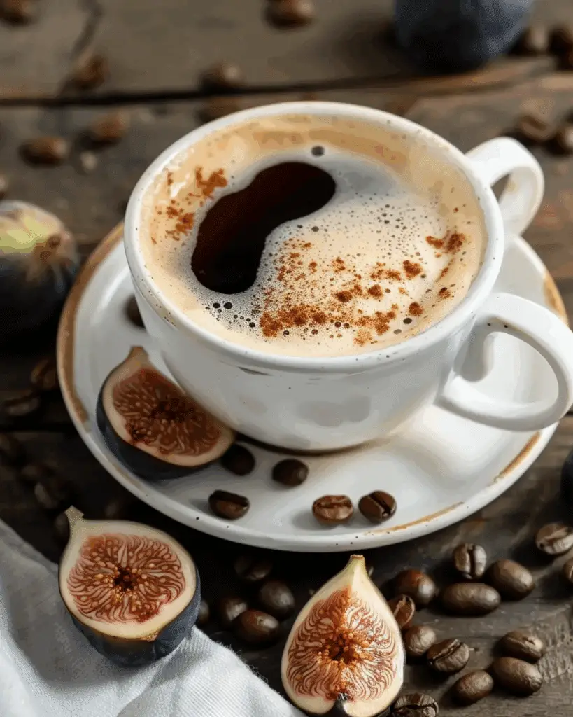 English Coffee with Roasted Figs