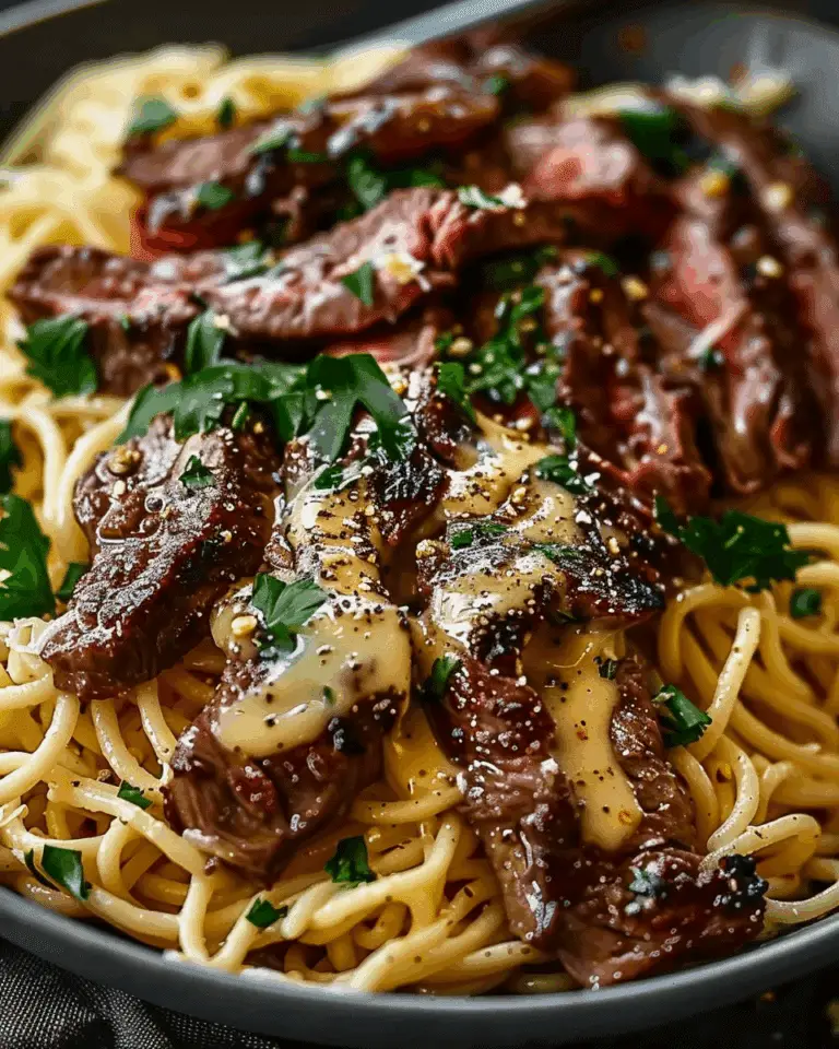Garlic Butter Steak Lightning Noodles