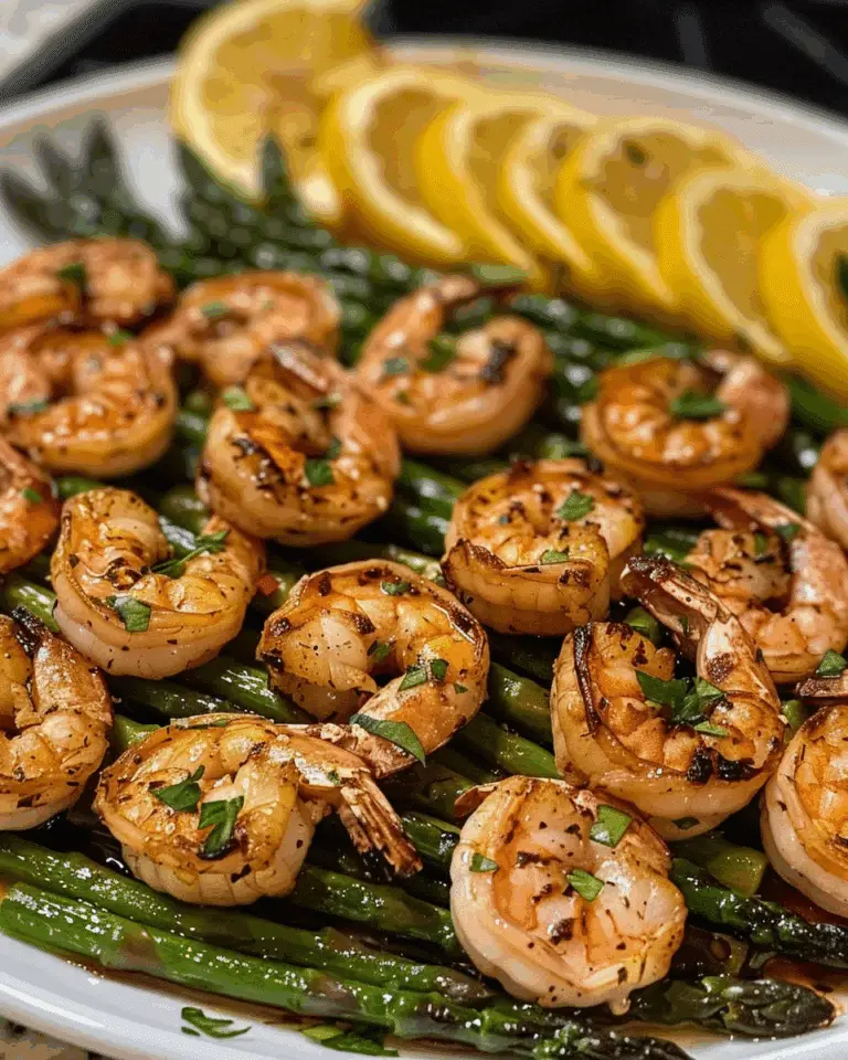 Lemon Garlic Shrimp and Asparagus