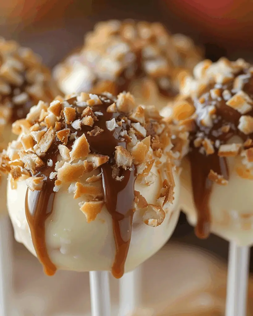 Apple Caramel Cheesecake Pops