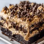 Chocolate Peanut Butter Poke Cake