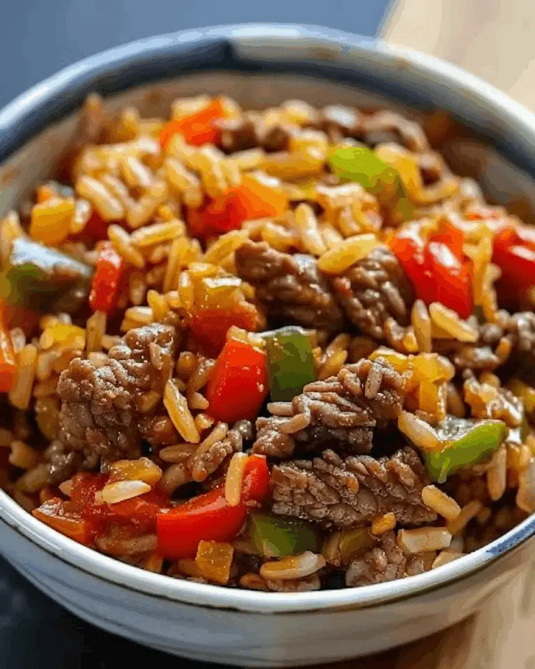 Beef and Pepper Rice Bowl