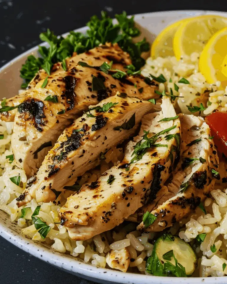 Greek Chicken and Lemon Rice