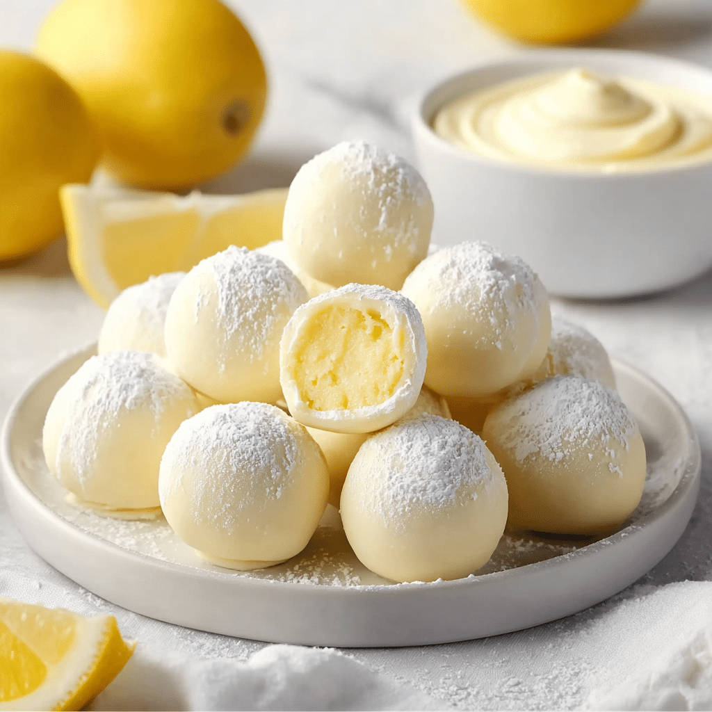 Creamy Lemon Truffles Recipe - Recipe Image