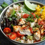 One Pot Chicken Burrito Bowl