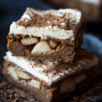 Cinnamon Blondies with Caramelized Apples and Cream Cheese Frosting