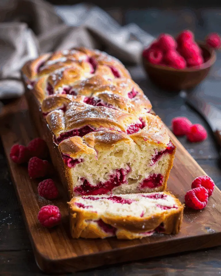 Raspberry Swirl Brioche Loaf Recipe