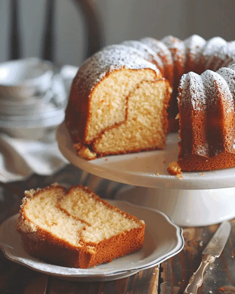 Vanilla Cream Cheese Pound Cake