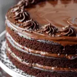 Choco-nilla Cake: Chocolate and Vanilla Layer Cake with Buttercream Frosting