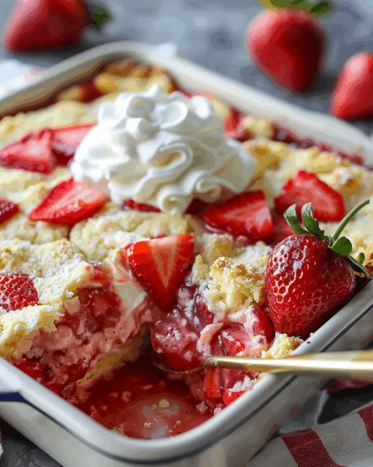 Best Strawberry Cheesecake Dump Cake