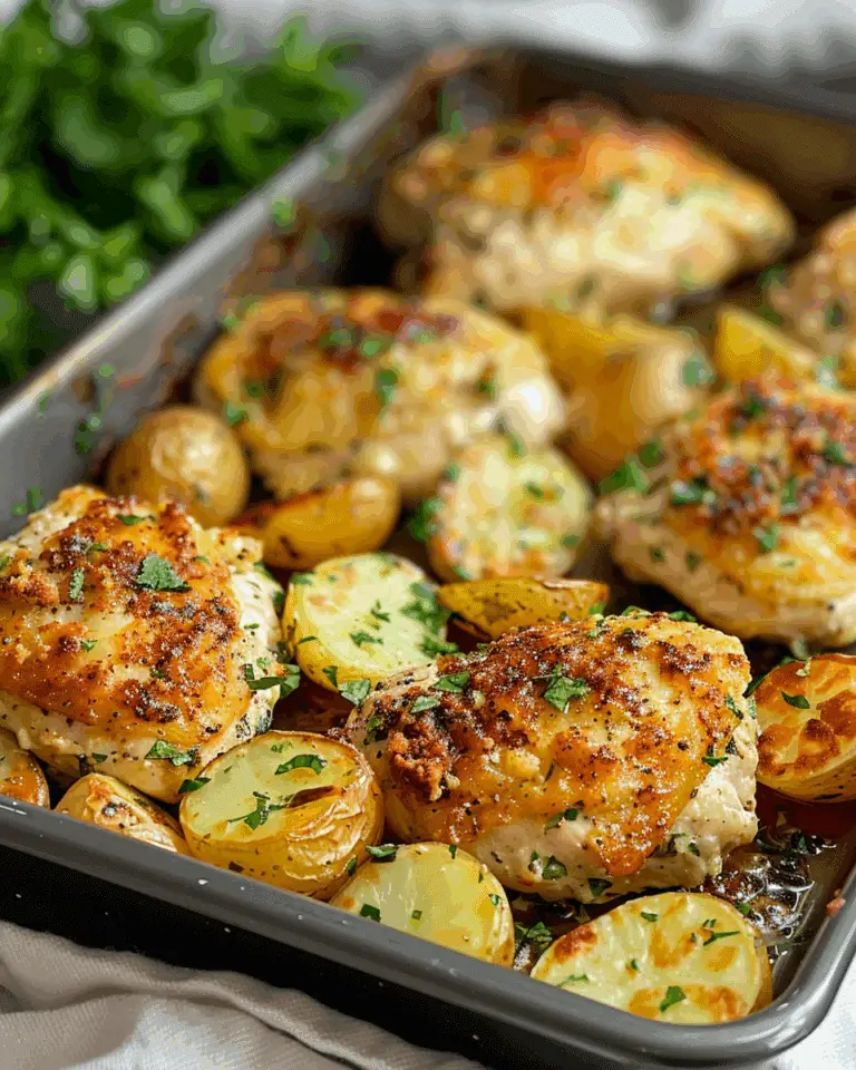 Garlic Parmesan Chicken and Potatoes