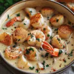 Creamy Lobster Scallop Chowder