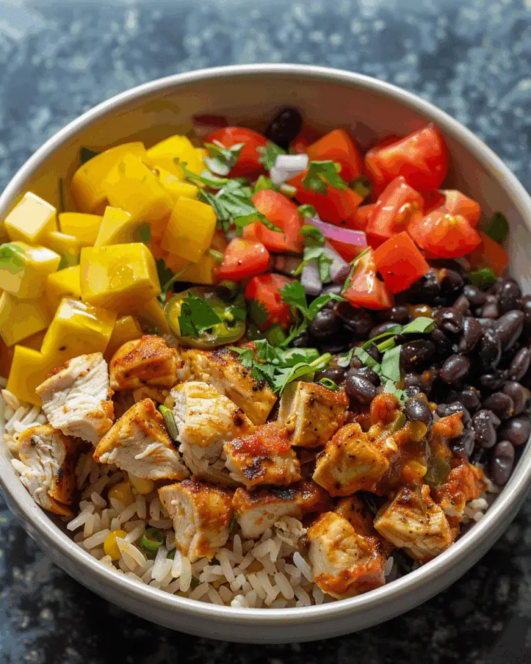 One Pot Chicken Burrito Bowl