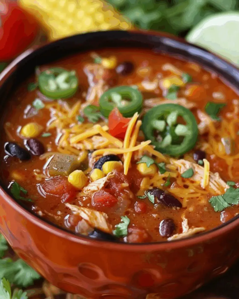 Easy Chicken Taco Soup Recipe