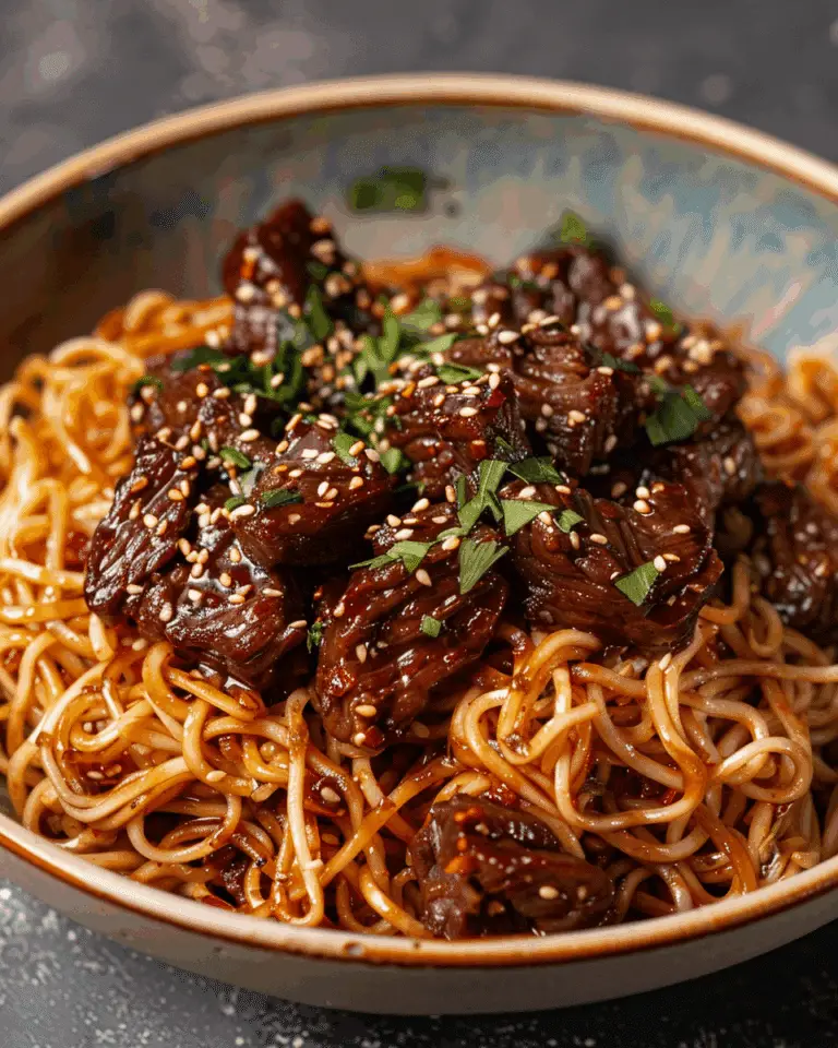 Sticky Beef Noodles