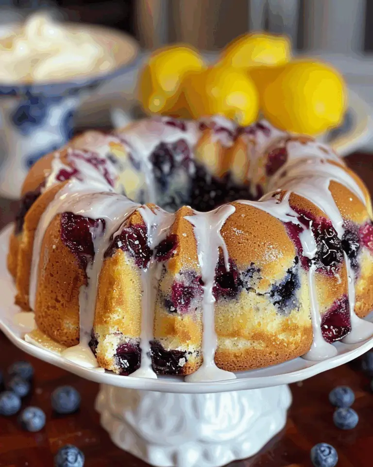 Blueberry Lemon Pound Cake