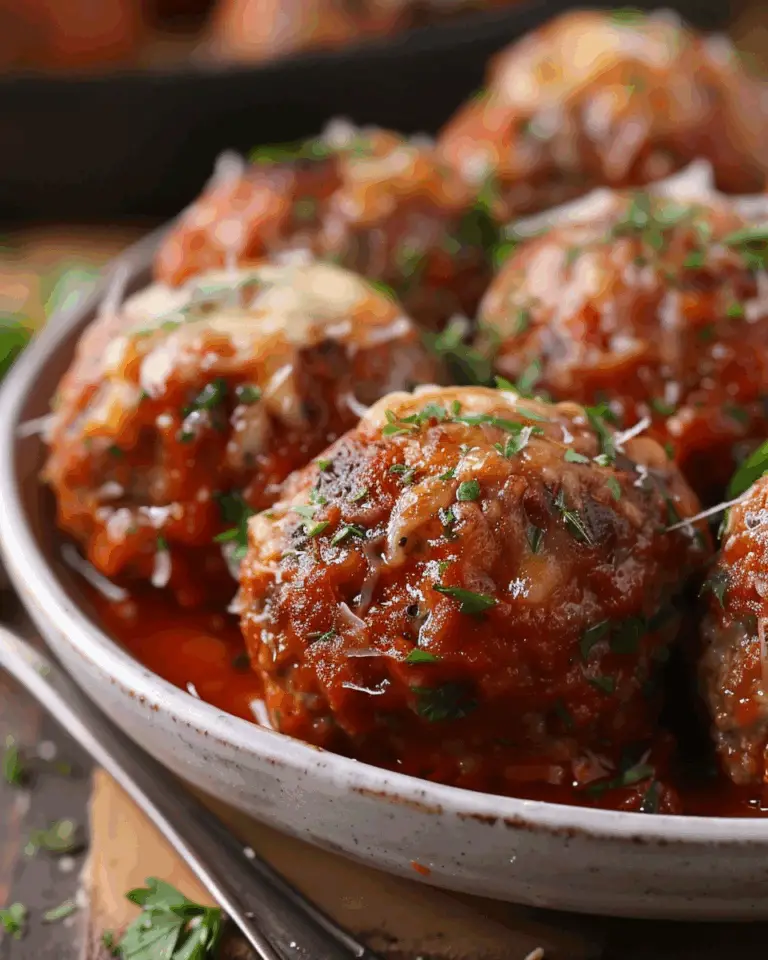 Best Mozzarella Stuffed Meatballs Recipe