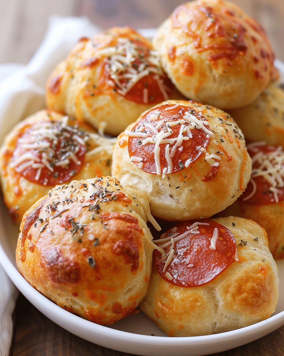 Pepperoni Pizza Bombs