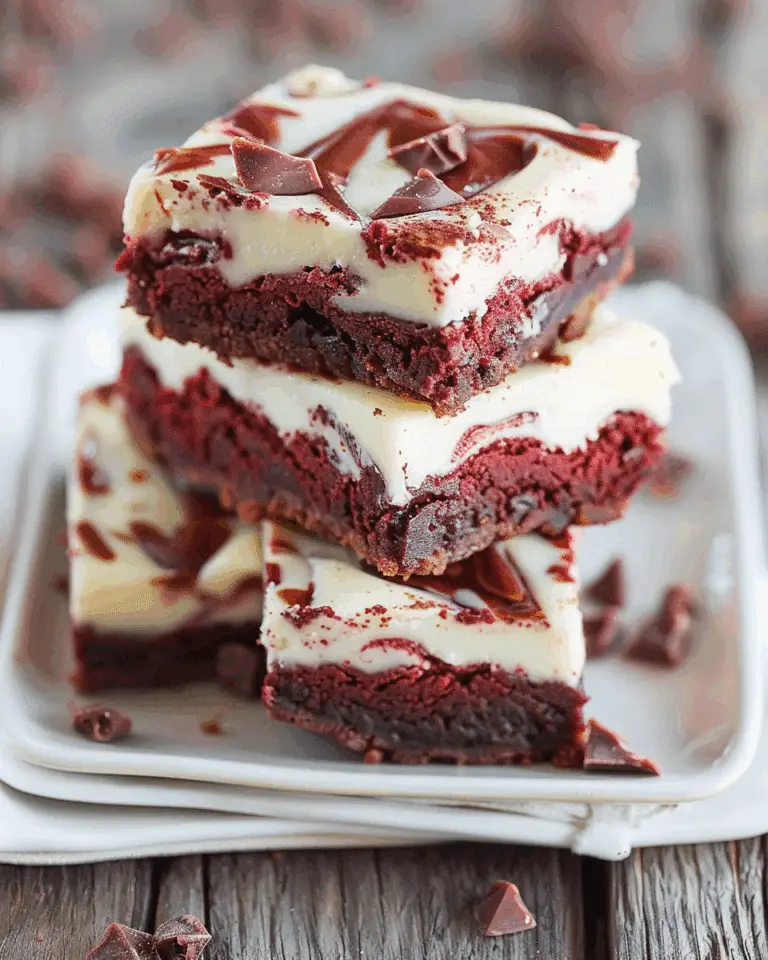 Red Velvet Cheesecake Brownies