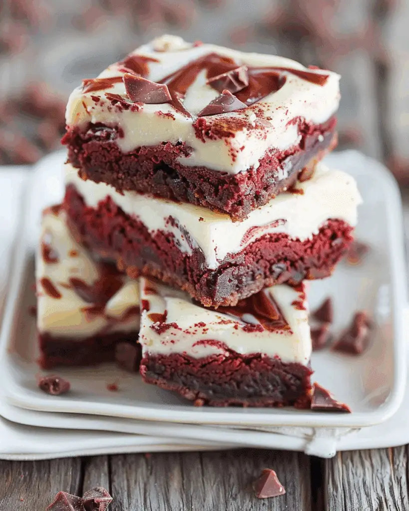 Red Velvet Cheesecake Brownies