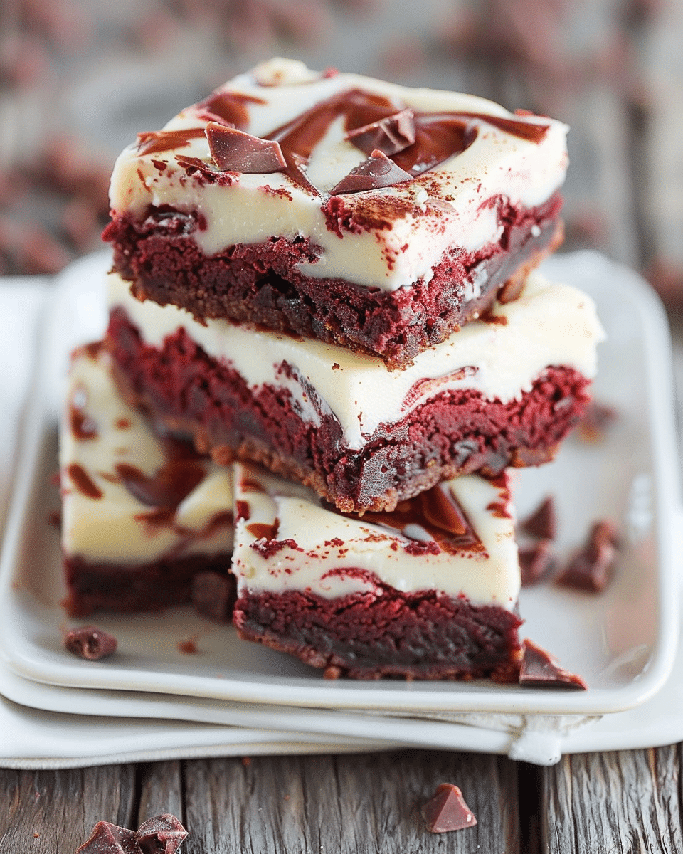 Red Velvet Cheesecake Brownies
