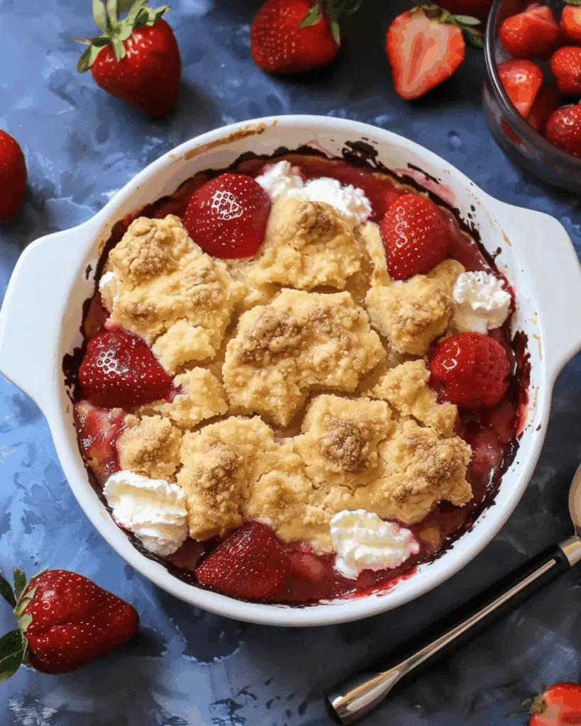 Keto Strawberry Cobbler