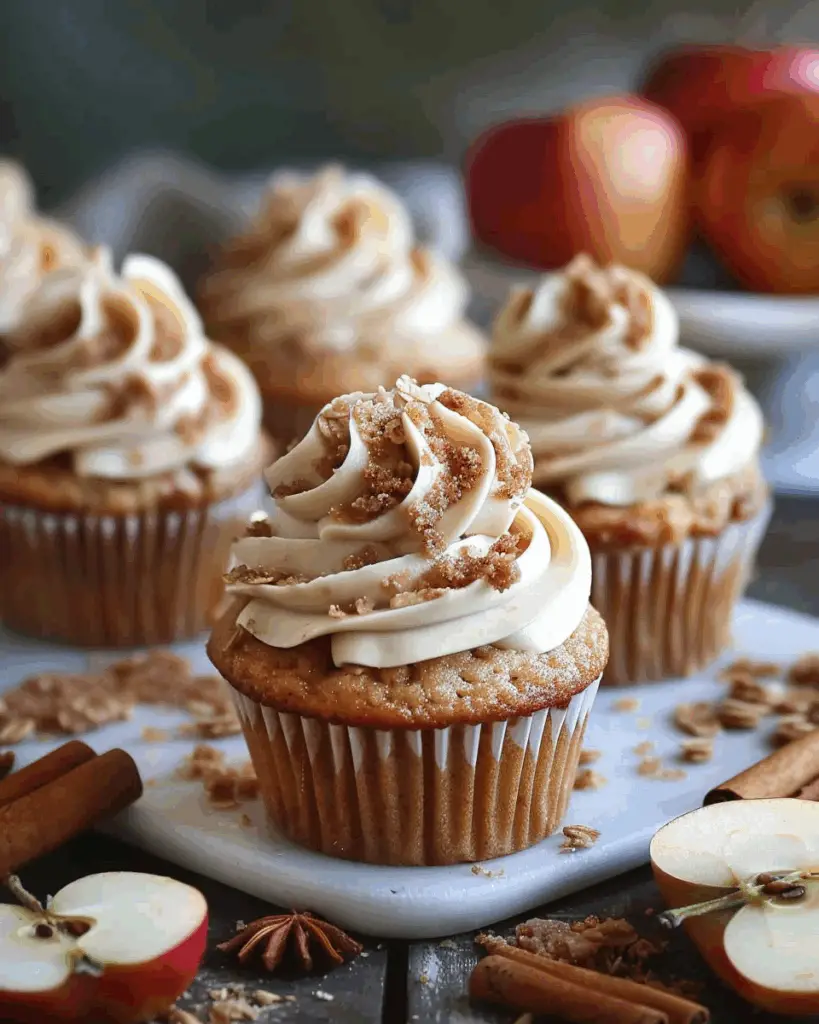 Apple Crisp Cupcakes