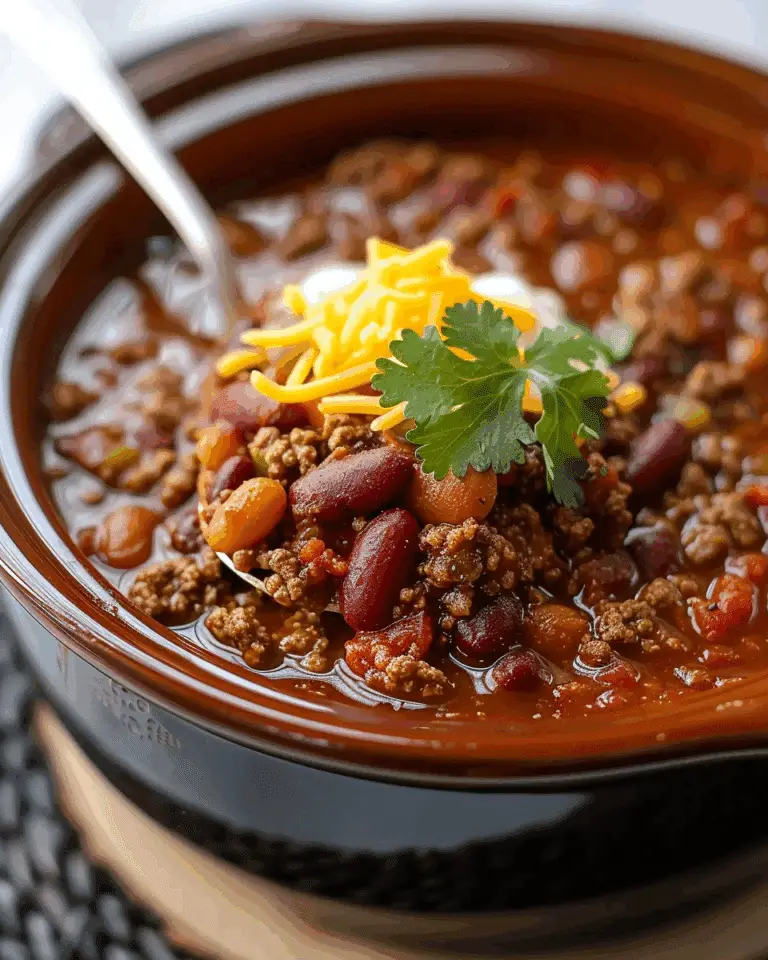 Tasty Crockpot Cowboy Chili