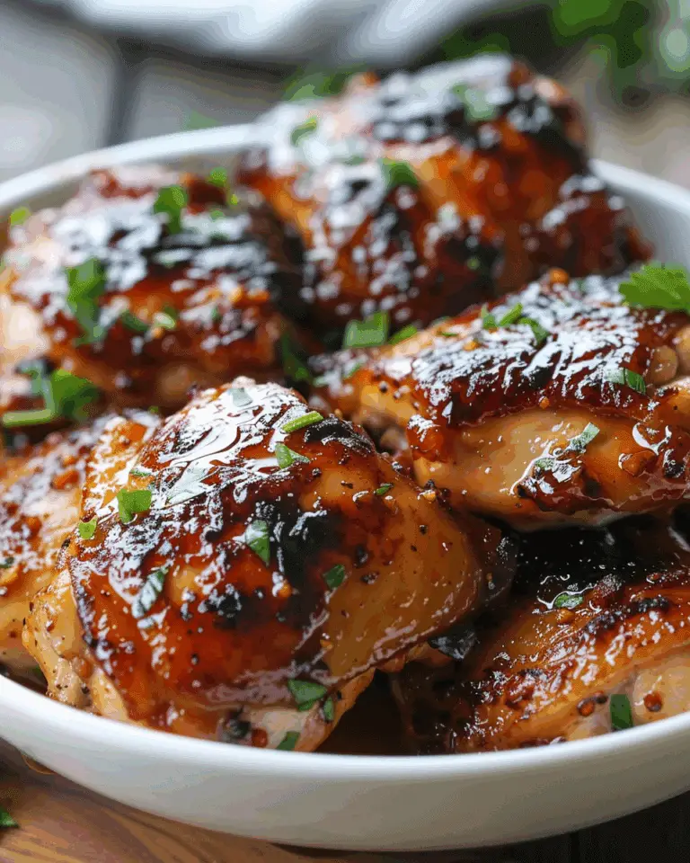 Sweet & Savory Grilled Chicken Thighs